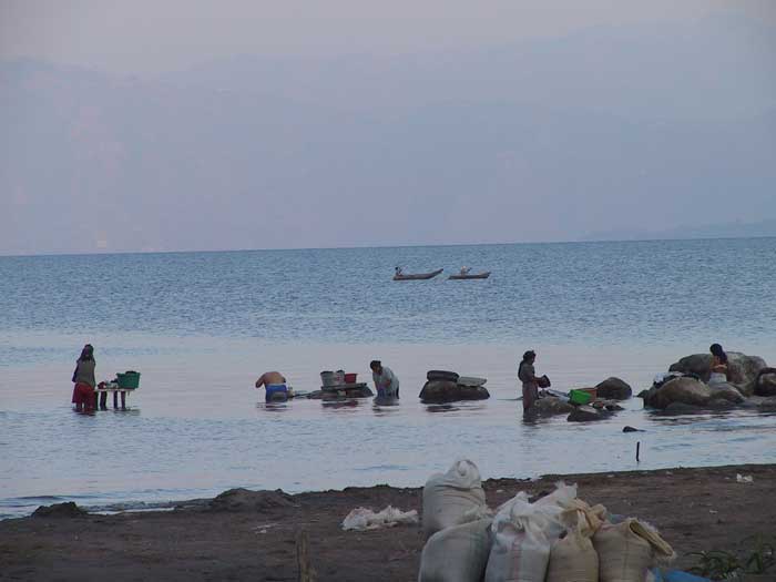 San Pedro La Laguna at the shore of Lake Atitlan